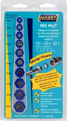 Hazet Magnet-Einsatz - für Steckschlüsseleinsätze - Sechskant Profil [Hersteller-Nr. 960MGT] von Hazet