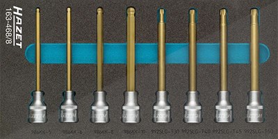 Hazet Bit-Einsatz Satz - 1/2 -Sechskant Profil, TORX® -8-tlg. [Hersteller-Nr. 163-468/8] von Hazet