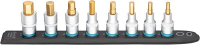 Hazet SmartRail mit Bit-Steckschlüsseln - Sechskant - SW 6 - 17 mm [Hersteller-Nr. 986-SR/8] von Hazet