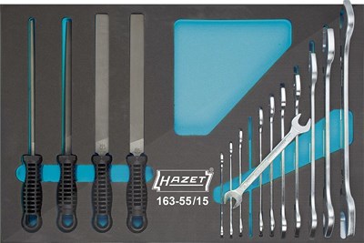 Hazet Werkzeugsatz Schlüssel Feilen [Hersteller-Nr. 163-55/15] von Hazet