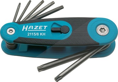 Hazet Winkelschraubendreher Satz - TORX® Profil - Anzahl Werkzeuge: 8 [Hersteller-Nr. 2115/8KH] von Hazet