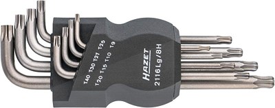 Hazet Winkelschraubendreher Satz - TORX® Profil - Anzahl Werkzeuge: 8 [Hersteller-Nr. 2116LG/8H] von Hazet