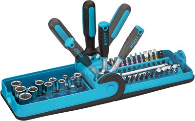 Hazet Steckschlüssel- und Bit Satz „Smart Case“ - 6,3 mm (1/4) 38-tlg. [Hersteller-Nr. 856-1HP] von Hazet