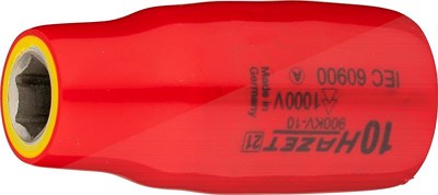 Hazet Steckschlüsseleinsatz - schutzisoliert - 1/2 - Sechskant - 10mm [Hersteller-Nr. 900KV-10] von Hazet