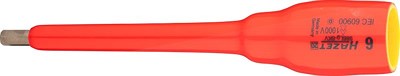 Hazet Bit-Einsatz - schutzisoliert - 1/2 -Sechskant - 6mm [Hersteller-Nr. 986LG-6KV] von Hazet