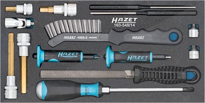 Hazet Universal Bremsen-Satz - Anzahl Werkzeuge: 14 [Hersteller-Nr. 163-548/14] von Hazet