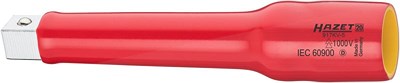 Hazet Verlängerung - schutzisoliert - Vierkant 1/2 - Vierkant 1/2 [Hersteller-Nr. 917KV-5] von Hazet