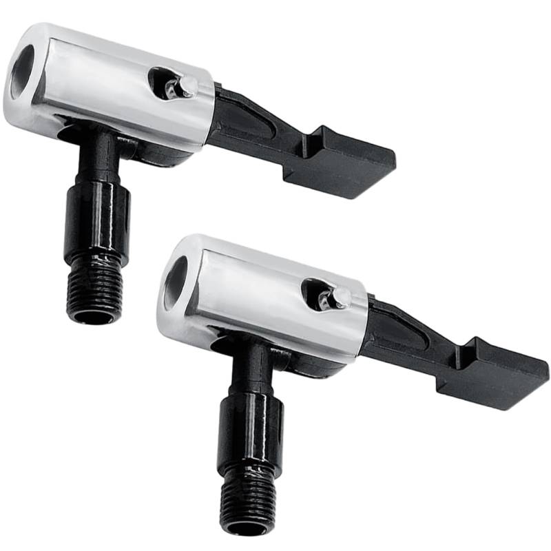 2pcs Locking Air Chuck-Reifen-Inflatordüse, robuste Metallclip-On-Lufthäusche mit Gewindekern für Kompressor, Autoreifen, Fahrradinflatoren, Werkzeuge von Hbbgdiy