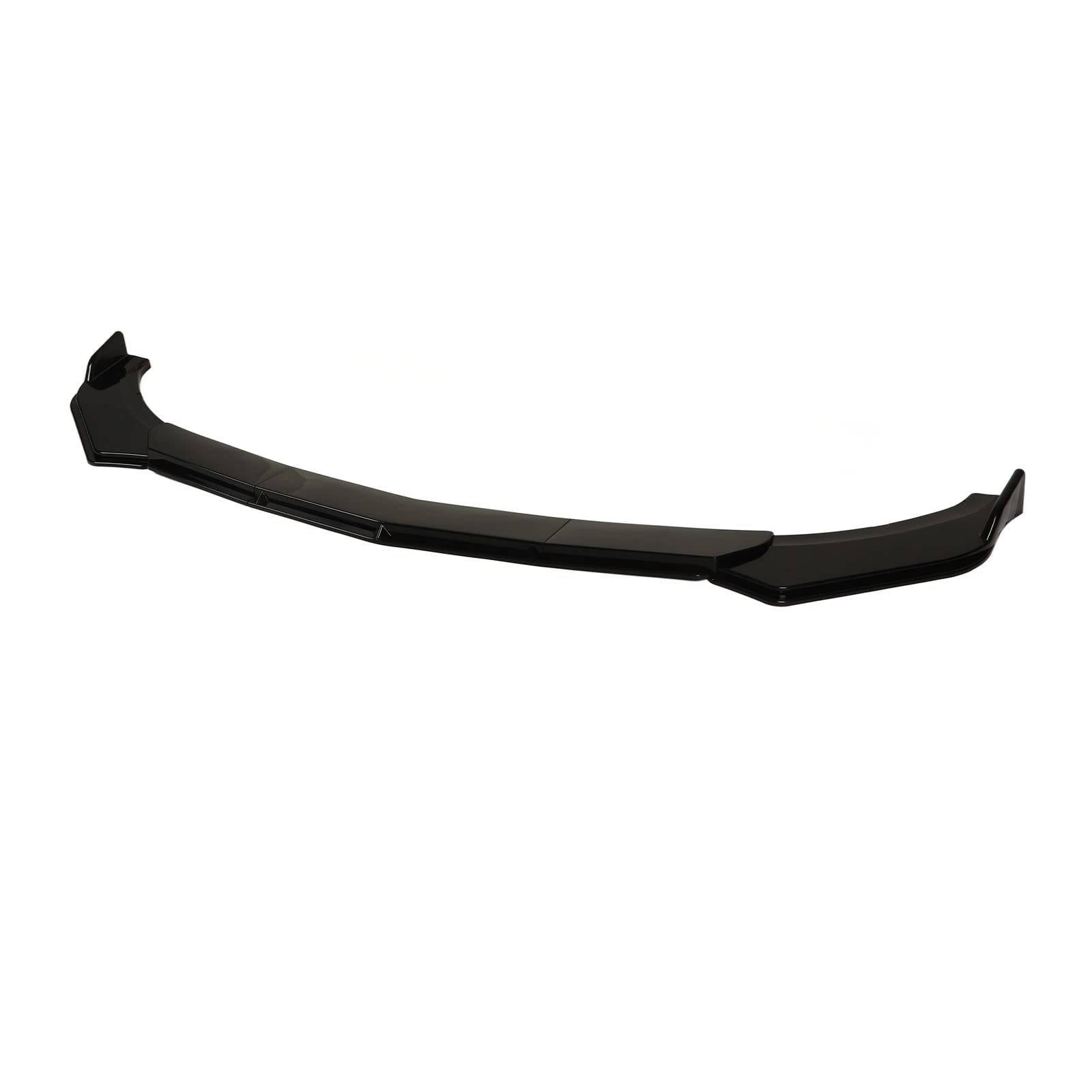 Auto-Frontstoßstangen-Lippensplitter, 5-teiliger Frontstoßstangen-Spoiler-Splitter, 110 Bis 140 Cm, Universelles Auto-Lippenkörper-Kit für Modifikationen (glänzend schwarz) von Headerbs