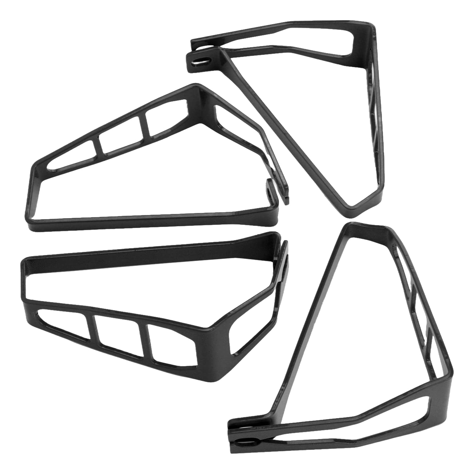 Blinkerschutzabdeckung, 4 Stück Motorrad Blinkergrill Aluminiumlegierung Schutzabdeckung für R1250GS LC Adventure F850GS (Schwarz) von Headerbs