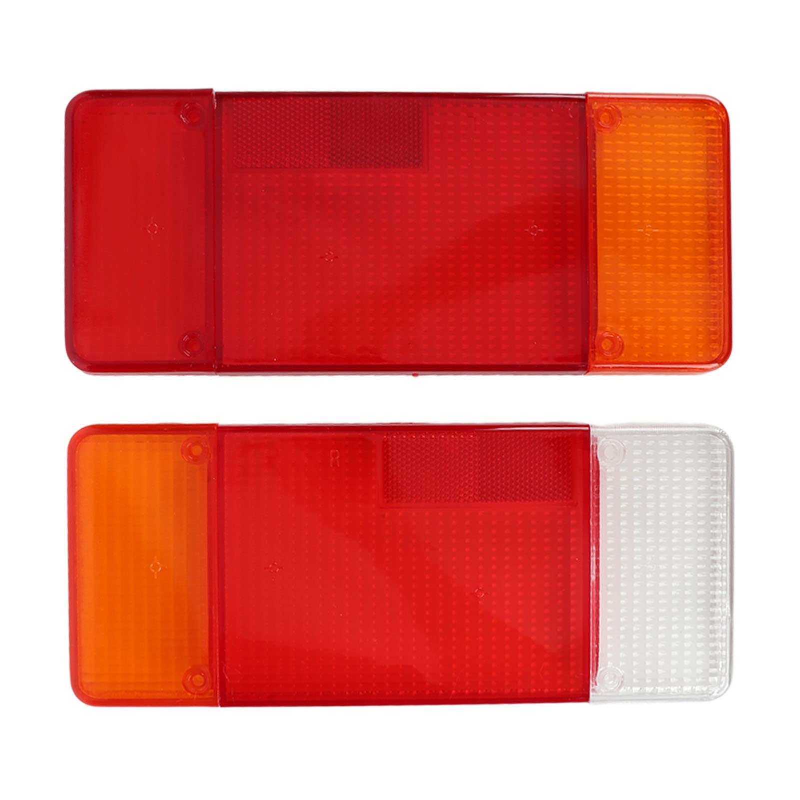 LKW-Rücklichtglas, ABS Paar LKW-Rücklichtgehäuse Links Rechts Abdeckung Rot Orange weiß LKW-Rücklichtglas Ersatz für Eurocargo Daily von Headerbs