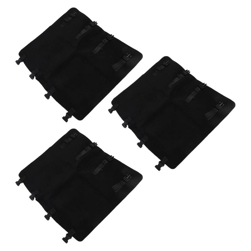 Headerbs Stilvoller Schwarzer RV -Stiefteppich 22 X 20 Zoll Abdeckung, Tragenstiefmatten -Set, 3 Pack Teppich für Gekrümmte Fußleiter, für Wohnmobil Enthusiasten von Headerbs