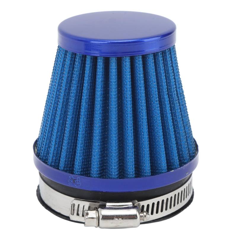 Luftansaugfilter, Luftfilterreiniger 60 Mm Klemme Am Motorschutz Luftreiniger Ansaugfilter für Off-Road-Motorrad ATV Quad (Blau) von Headerbs