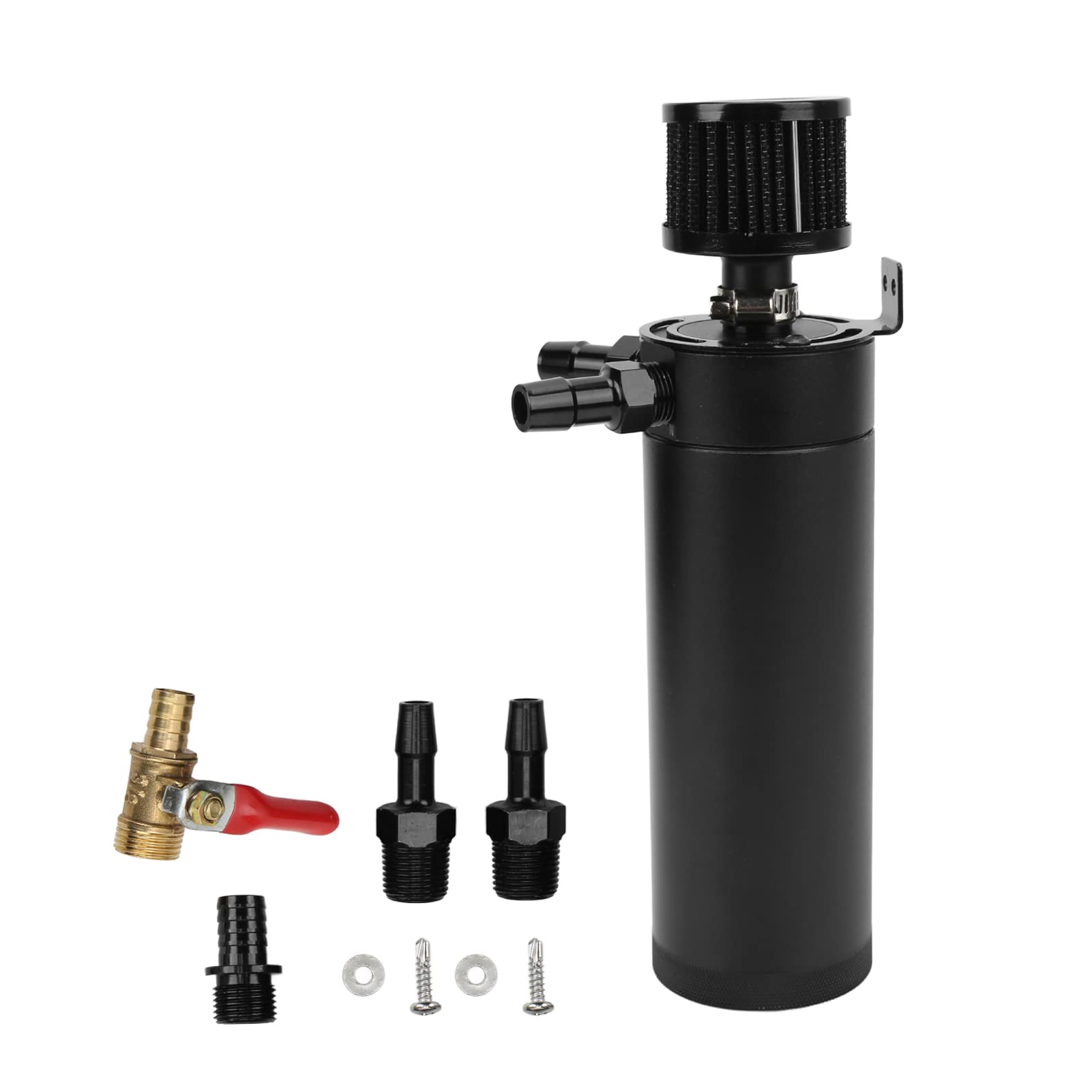 Ölauffangbehälter, Universal 2 Port Oil Catch Can Reservoir Tank Motorluft-Ölabscheider mit Entlüftungsfilter Autoverpacken Ölauffangbehälter, Universal 2 Port Oil Catch Can Reservoir Tank Motorluft-Ölabscheider mit Entlüftungsfilter Autoverpacken von Headerbs