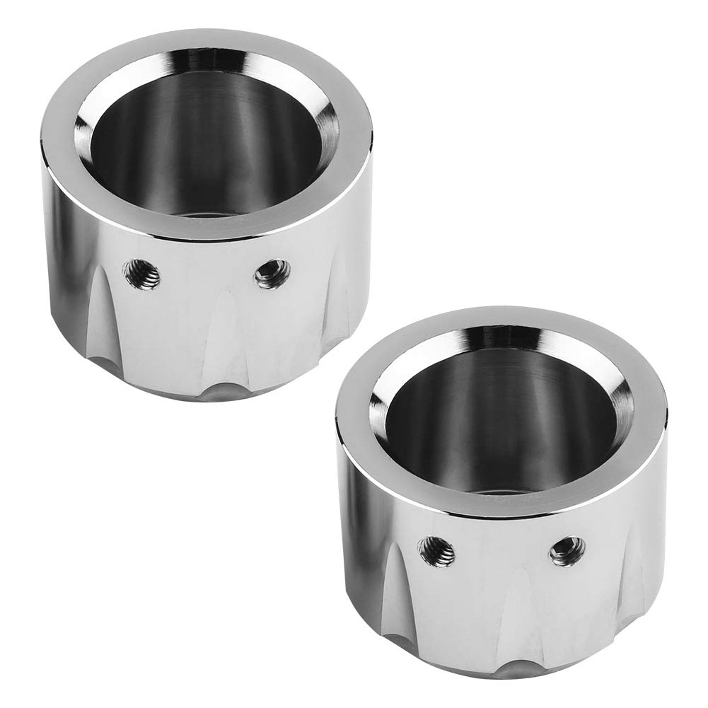 Street Achsabdeckung, 2 Stück CNC-Aluminium-Motorrad-Vorderachsen-Schädelmuttern-Schrauben-Abdeckkappe(Galvanisieren) von Headerbs