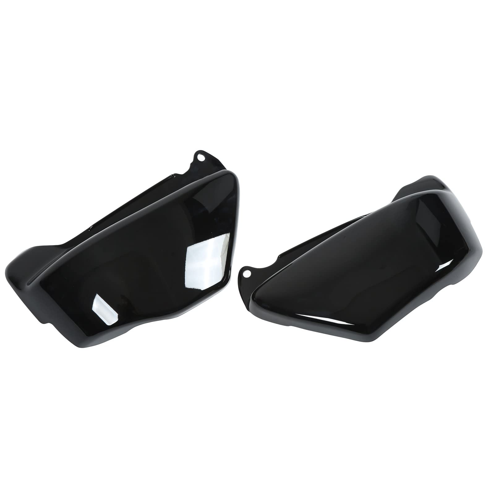 Seitenwand-Öltankabdeckung, 2 Stück Motorradseiten-Batterieverkleidungsabdeckung Links Rechts ABS Verschleißfester Ersatz für Magna VF750 VF750C 1994-2004 (Schwarz) von Headerbs