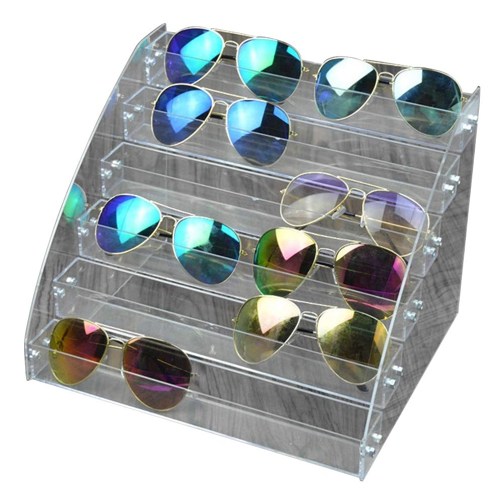 Heaveant Sonnenbrillen Aufbewahrungsbox, Brillenhalter Acryl Sonnenbrillen Organizer Mehrschichtige Vitrine Tabletop Brillenständer Transparent Brillen-Aufbewahrung(6 Layers) von Heaveant