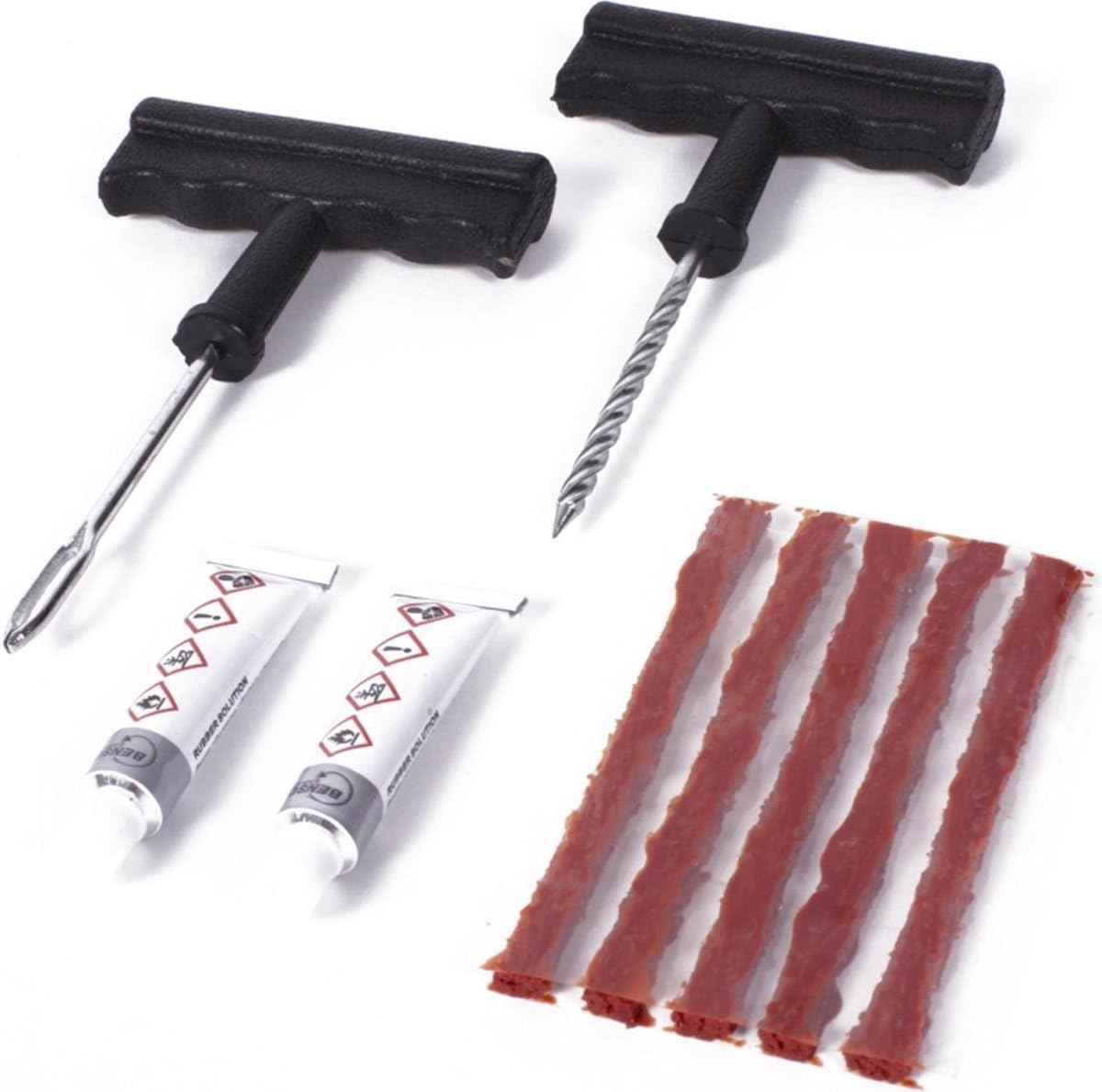 Heble *** Auto Reifenlochreparatur - Ferienwerkzeugreparatur schnell und einfach Reparaturset - einschließlich 5 Stecker und Reifenstopfen! Van Heble *** Auto Reifenlochreparatur - Ferienwerkzeugreparatur schnell und einfach Reparaturset - einschließlich 5 Stecker und Reifenstopfen! Van von Heble