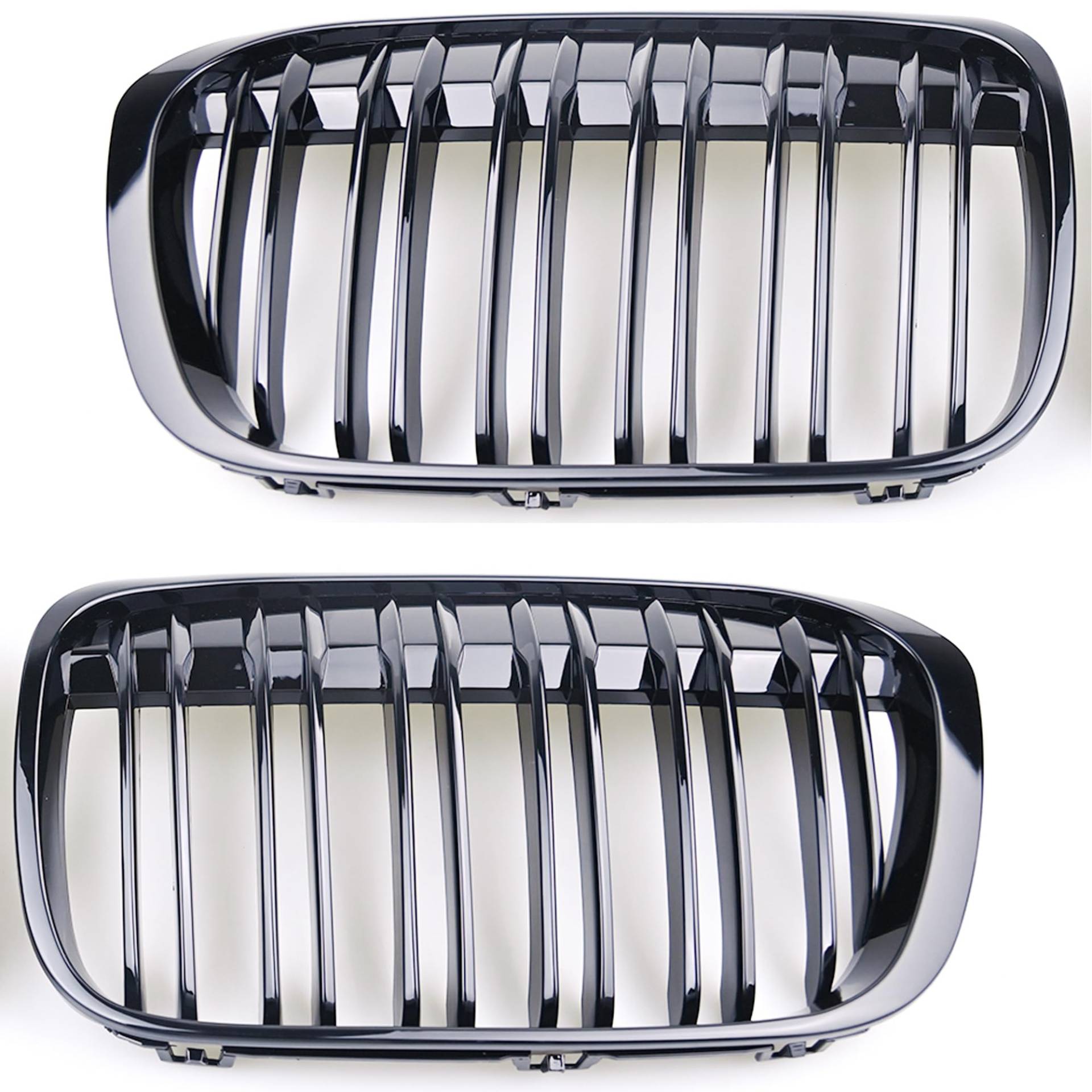 Hebstw F48 Kühlergrill Passend für BMW X1 F48 F49 2016 2017 2018 2019 Schwarz Glanz Kühler Front Doppel Rippen Grill Kühlergrill Hebstw F48 Kühlergrill Passend für BMW X1 F48 F49 2016 2017 2018 2019 Schwarz Glanz Kühler Front Doppel Rippen Grill Kühlergrill von Hebstw