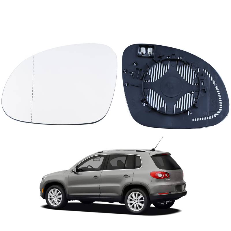 Hebstw Heated Spiegelglas Ersatz für VW 5N0 857 521,VW Tiguan 2009 2008 2009 2010 2011-2017,Ersatz Spiegelglas Heizbar, Spiegelglas Außenspiegel Glas (Links) von Hebstw