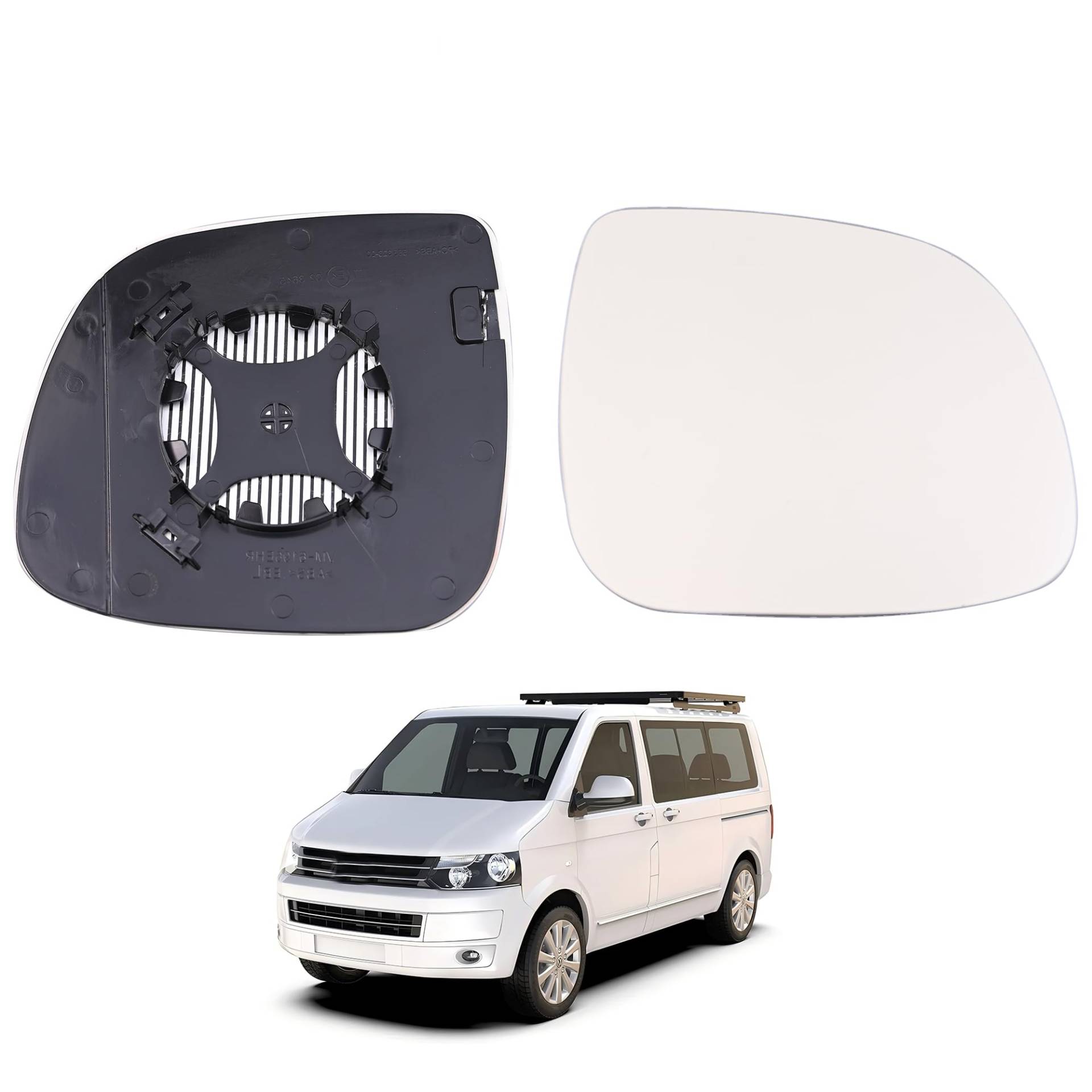 Spiegelglas Ersatz für VW For Transporter For Multivan T5 T6 2010 2011 2012 2013 2014 2015 2016 2017 2018 2019,Ersatz Spiegelglas Heizbar, Spiegelglas Außenspiegel Glas (Rechts) von Hebstw