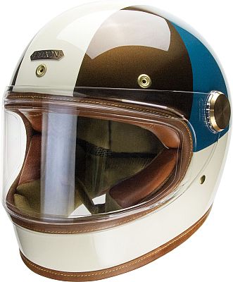 Hedon Heroine Racer 2.0 Cosmos ECE, Integralhelm - Weiß/Blau/Dunkelbraun - XXL von Hedon