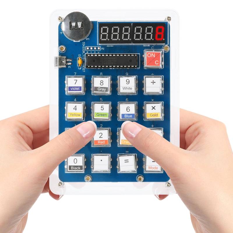 6-Bit-Löt Bausatz DIY Lötübungssatz mit LED-Anzeige Elektronik-Bausatz für Computerunterricht Praktische Ausbildung Übung Lötprojekte. von Heemol
