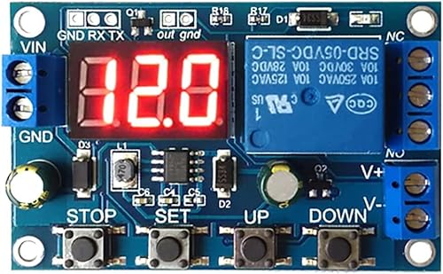 Heemol Batteriewächter DC 6-40V Präzisionsmodulen Programmierbarer Unterspannungsschalter für 1865O Batteriewächter mit Abschaltung mit LED-Display Heemol Batteriewächter DC 6-40V Präzisionsmodulen Programmierbarer Unterspannungsschalter für 1865O Batteriewächter mit Abschaltung mit LED-Display von Heemol