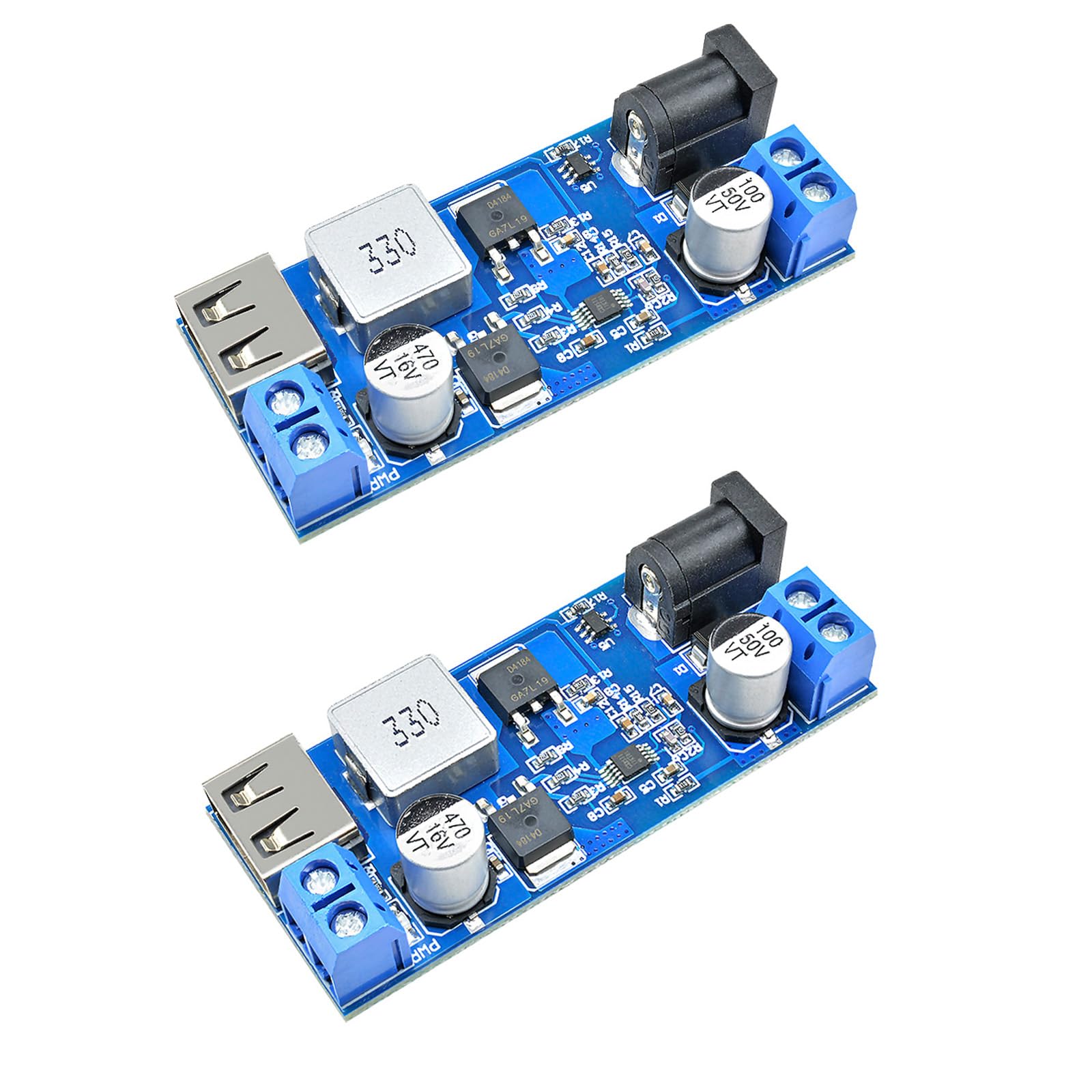 Heemol Power Buck Converter 24 V/12V auf 5V 5A DC-DC Step-Down Power Netzteil Konverter Module Board 2 Stück. Heemol Power Buck Converter 24 V/12V auf 5V 5A DC-DC Step-Down Power Netzteil Konverter Module Board 2 Stück. von Heemol