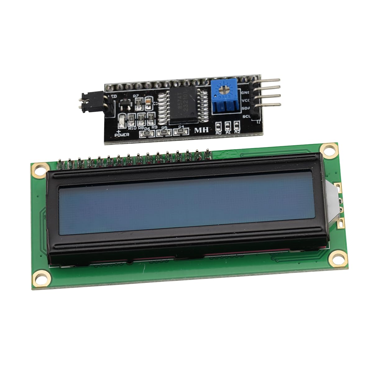 Heevhas 1602 16x2 LCD Abschirmung des Anzeigemoduls Seriell Blaue Hintergrundbeleuchtung mit IIC I2C-Treiber, serielle Schnittstelle Kompatibel mit Raspberry Pi Heevhas 1602 16x2 LCD Abschirmung des Anzeigemoduls Seriell Blaue Hintergrundbeleuchtung mit IIC I2C-Treiber, serielle Schnittstelle Kompatibel mit Raspberry Pi von Heevhas