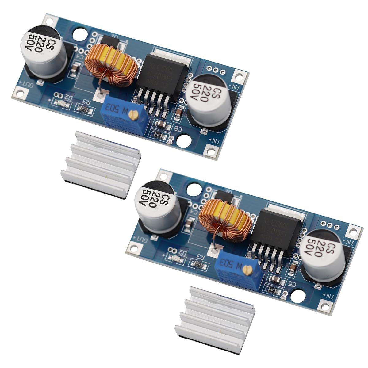 Heevhas 2PCS XL4015 DC-DC Step Down Buck Converter Modul 5A Einstellbar 1,25-36V Abwärtsmodul Buck Converter hohe Energie 96% mit Kühlkörper Heevhas 2PCS XL4015 DC-DC Step Down Buck Converter Modul 5A Einstellbar 1,25-36V Abwärtsmodul Buck Converter hohe Energie 96% mit Kühlkörper von Heevhas