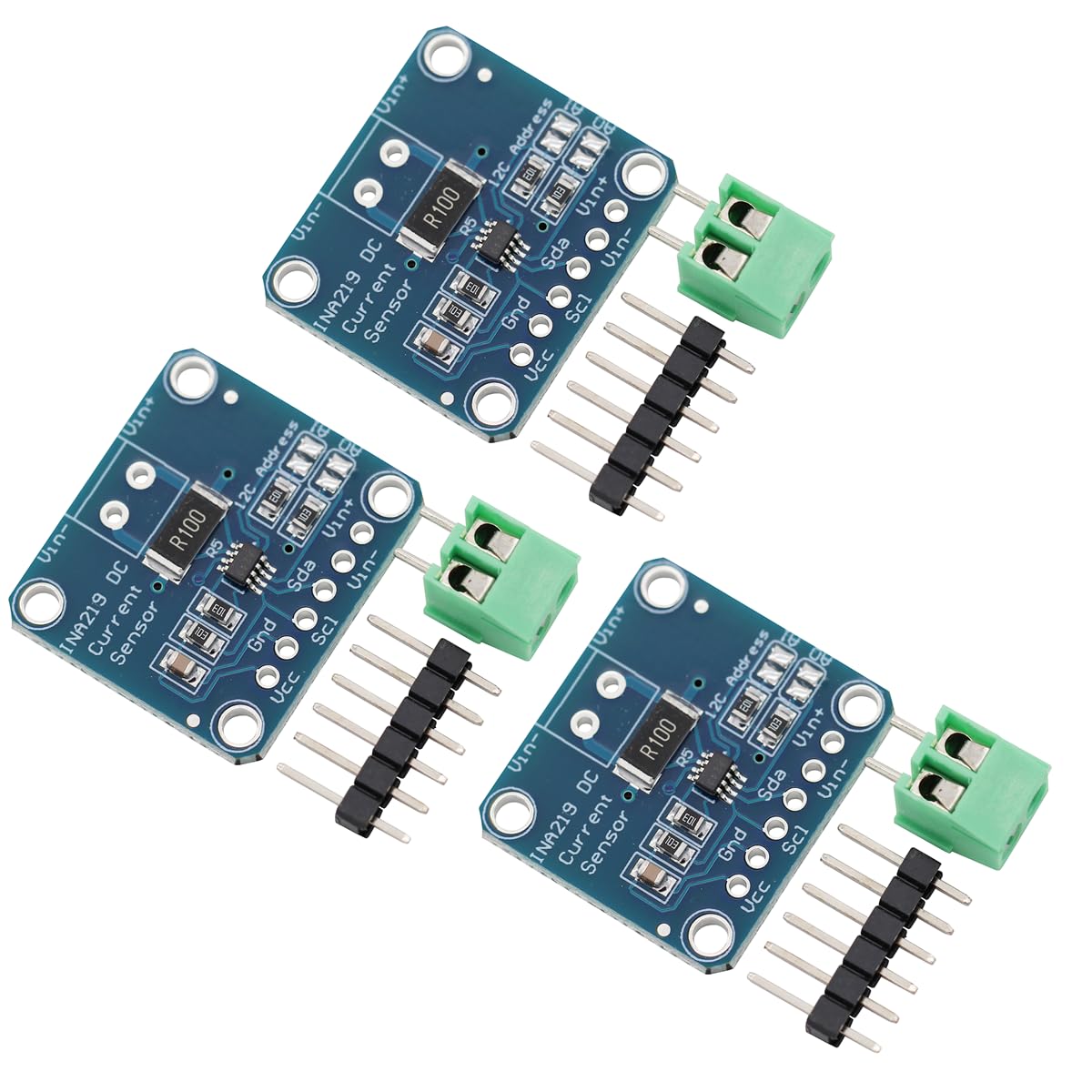 Heevhas 3PCS MCU-219 INA219 DC 3-5,5 V I2C-Schnittstelle Nulldrift Bidirektionales Sensormodul Current Power Supply Sensor Leistungsmonitor Sensormodul Heevhas 3PCS MCU-219 INA219 DC 3-5,5 V I2C-Schnittstelle Nulldrift Bidirektionales Sensormodul Current Power Supply Sensor Leistungsmonitor Sensormodul von Heevhas