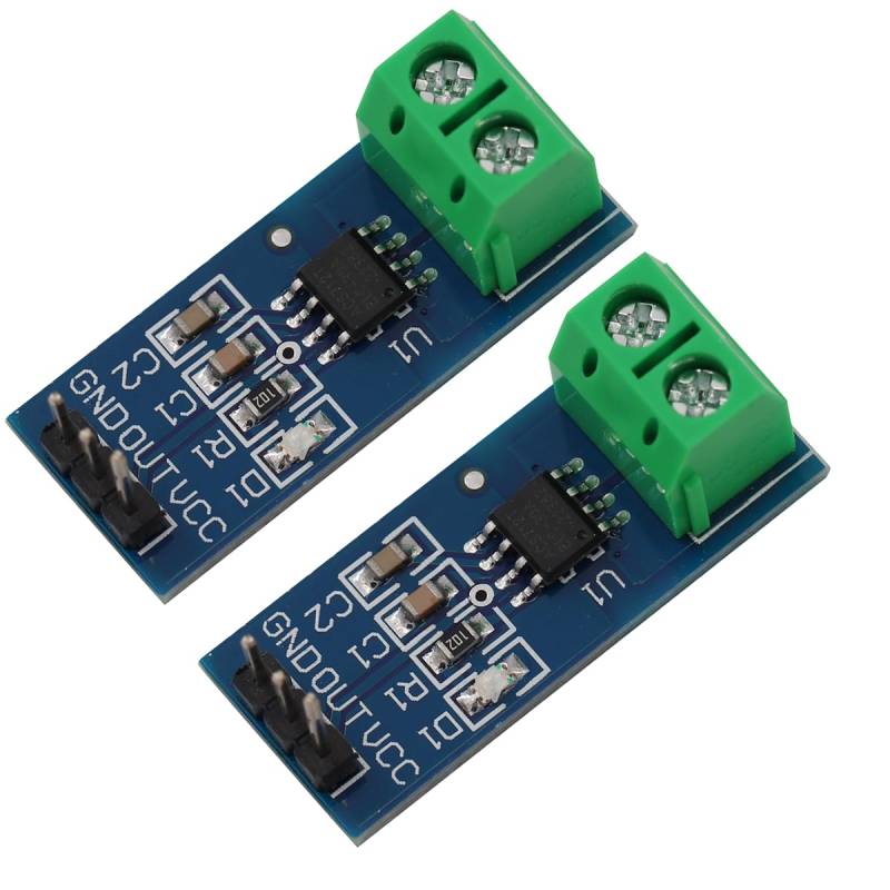 Heevhas ACS712 Stromsensormodul Hall-Stromsensor 30A-Bereichsmodul ACS712ELC-30A für Arduino (2 Stück) von Heevhas