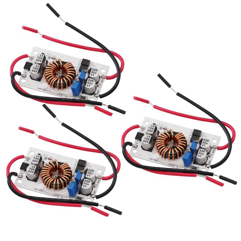 Heevhas DC-DC Boost Converter 250W 10A Einstellbares Aufwärtswandler Konstante Stromversorgungsmodul LED Treiber Boost-Modul (3 Stück) von Heevhas