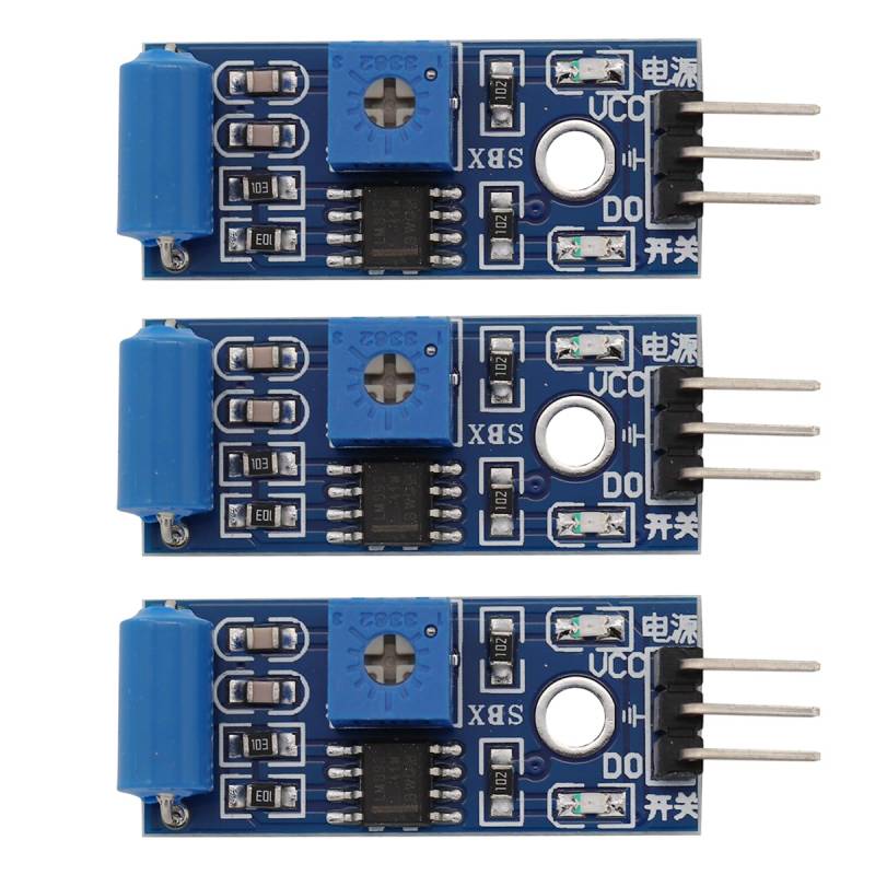 Heevhas SW-420 NC-Typ Vibrationssensor-Modul Vibrationsschalter Alarm-Sensor-Modul Schalter-Detektor für Arduino Smart Car (3 Stück) von Heevhas