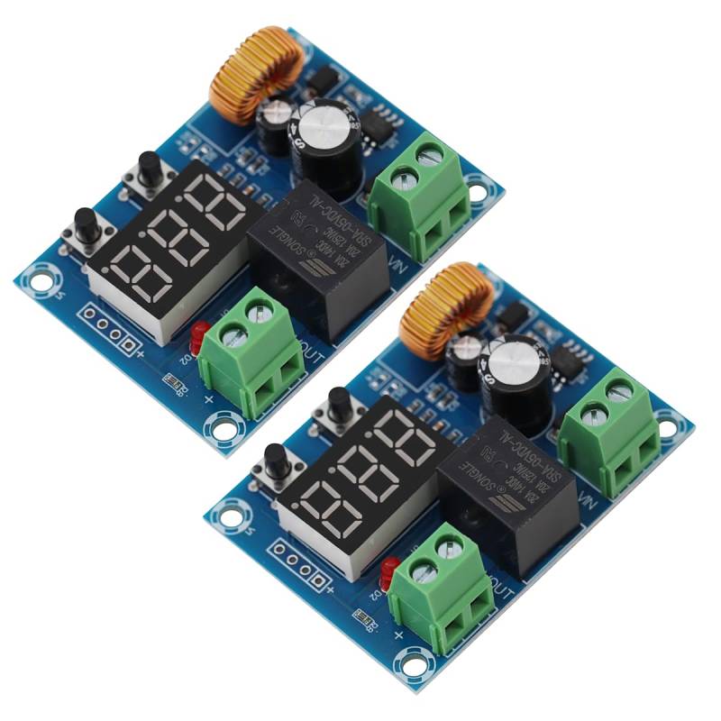 Heevhas XH-M609 DC 12V-36V Spannungsschutzmodul Low Voltage Disconnect Unterspannung Protection Board Niederspannungs-Entladungsschutzmodul Entladeschutz-Trennschalter (2 Stück) von Heevhas