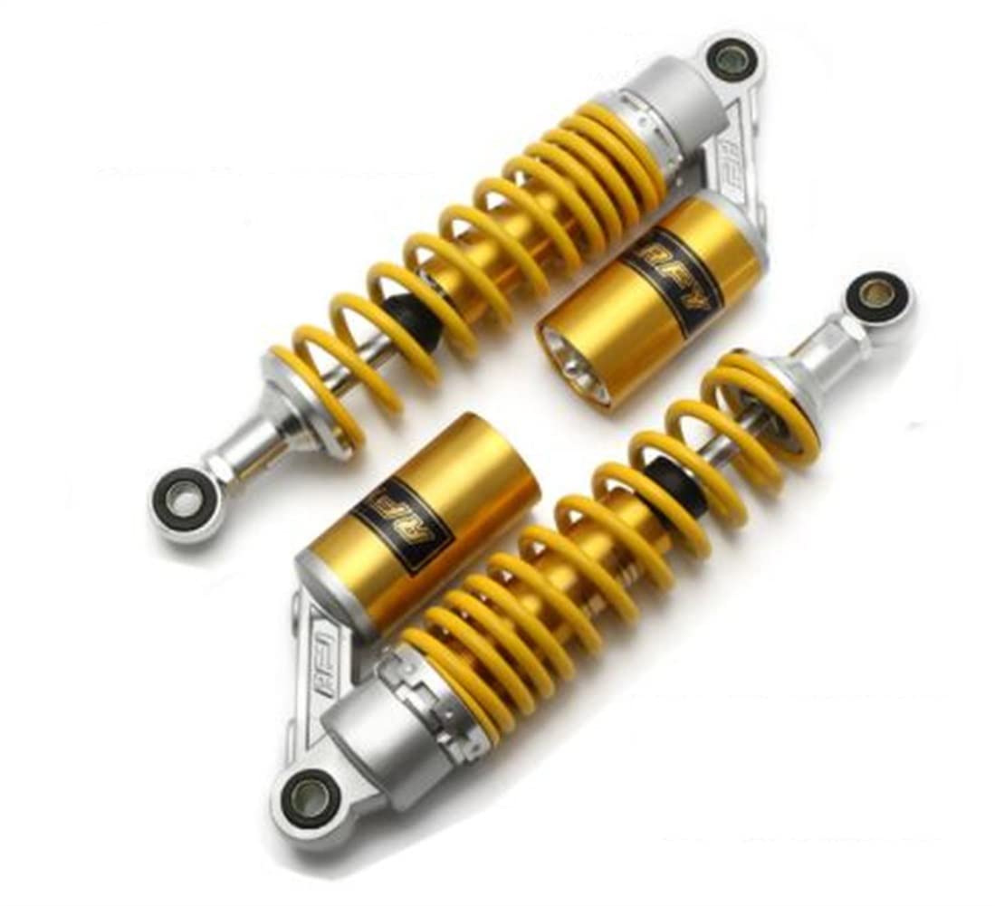 Hegeiisy 320mm 12.5 Zoll 7mm Feder Universal Motorrad Stoßdämpfer Hinterradaufhängung ATV Quad Roller Dirt Bike Für CBR600 CBR400 CB500 YZF XC EXC XCF Gelb Hegeiisy 320mm 12.5 Zoll 7mm Feder Universal Motorrad Stoßdämpfer Hinterradaufhängung ATV Quad Roller Dirt Bike Für CBR600 CBR400 CB500 YZF XC EXC XCF Gelb von Hegeiisy