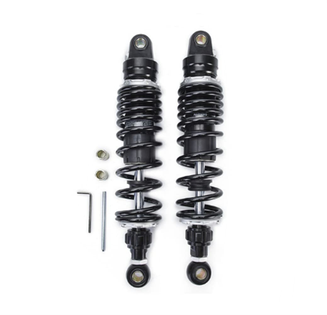 Hegeiisy 320mm 12.6 Zoll 7mm Feder Universal Motorrad Stoßdämpfer Hinterradaufhängung ATV Quad Scooter Dirt Bike Einstellbare aufblasbare Luftdämpfung Schwarz Hegeiisy 320mm 12.6 Zoll 7mm Feder Universal Motorrad Stoßdämpfer Hinterradaufhängung ATV Quad Scooter Dirt Bike Einstellbare aufblasbare Luftdämpfung Schwarz von Hegeiisy