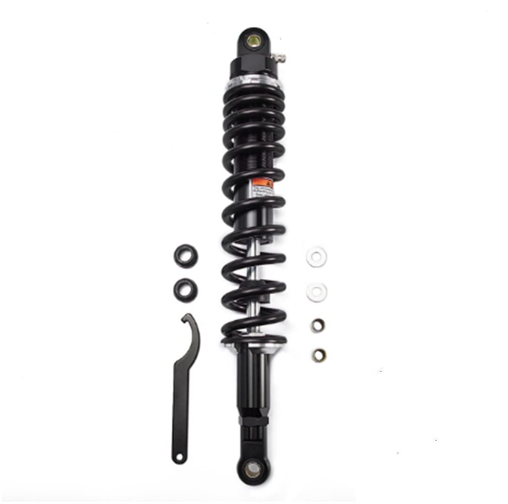 Hegeiisy 430mm 16.93 Zoll 12mm Feder Universal Motorrad Stoßdämpfer Hinterradaufhängung ATV Quad Scooter Dirt Bike Für CBR600 CBR400 CB500 YZF XC EXC Schwarz Hegeiisy 430mm 16.93 Zoll 12mm Feder Universal Motorrad Stoßdämpfer Hinterradaufhängung ATV Quad Scooter Dirt Bike Für CBR600 CBR400 CB500 YZF XC EXC Schwarz von Hegeiisy