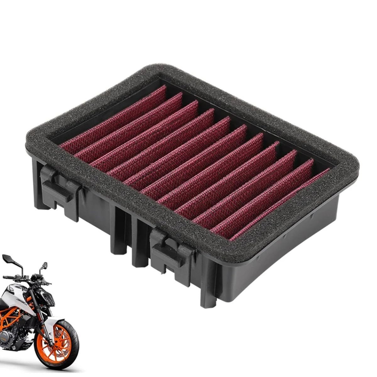 Heigoal Luftfilter Tauschluftfilter Kompatibel mit KTM DUKE 125 200 250 390 DUKE 250 ADV 390 Adventure 390ADV DUKE390 2017-2020 Ansaugreiniger Elementreiniger von Heigoal