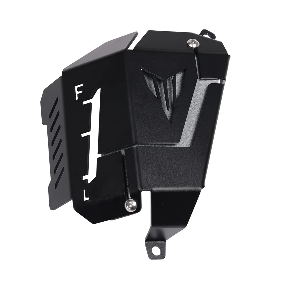 Motorradzubehör Kühlmittelrückgewinnungsbehälter Abschirmung Abdeckung für Yamaha MT07 MT-07 FZ-07 2014 2015 2016 2017-2020 (grau) von Heigoal