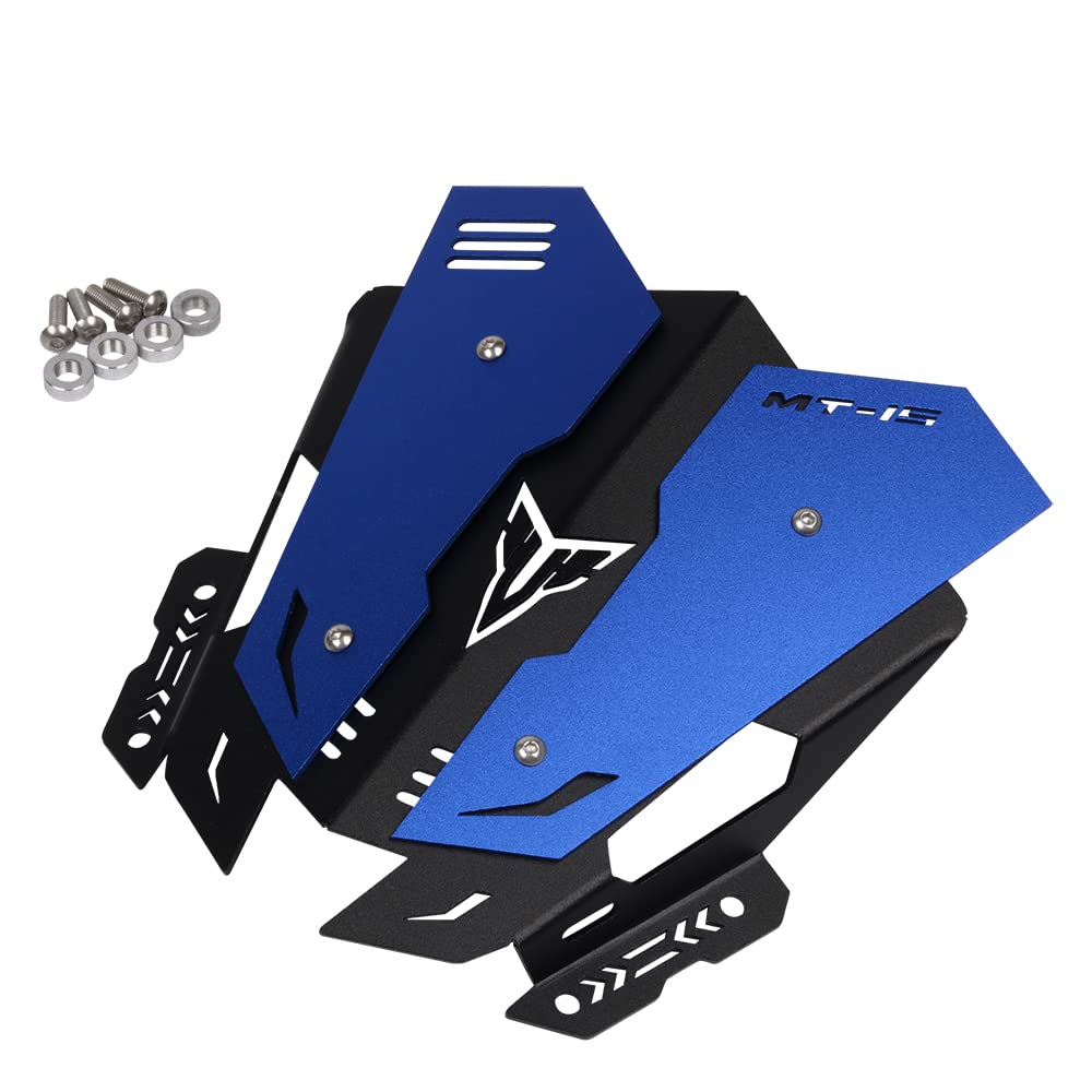 Motorradzubehör Sport Windschutzscheibe Windschutzscheibenabweiser für YAMAHA MT125 MT-125 2020 2021 MT 125 MT15 MT-15 2018 2019 2020 (Blue) von Heigoal