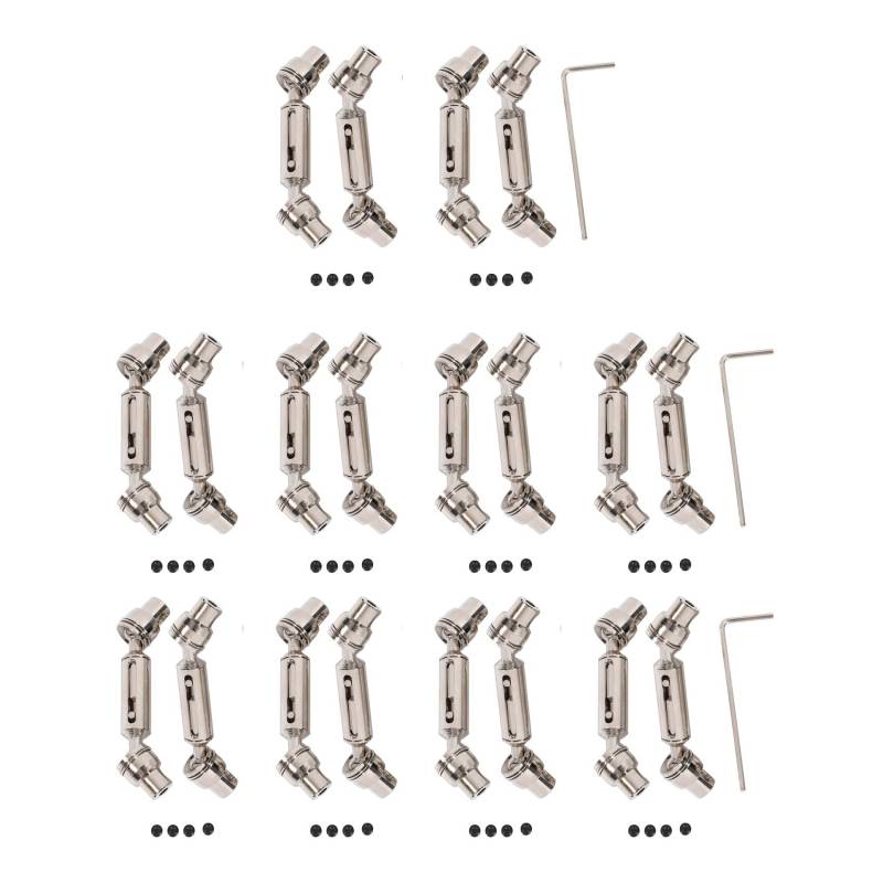 Heiikiuy 2 satz Ural Truck RC Auto Teile Metall Vorne Hinten Antriebswelle für Ural B36 B16 C14 C24 B24 von Heiikiuy