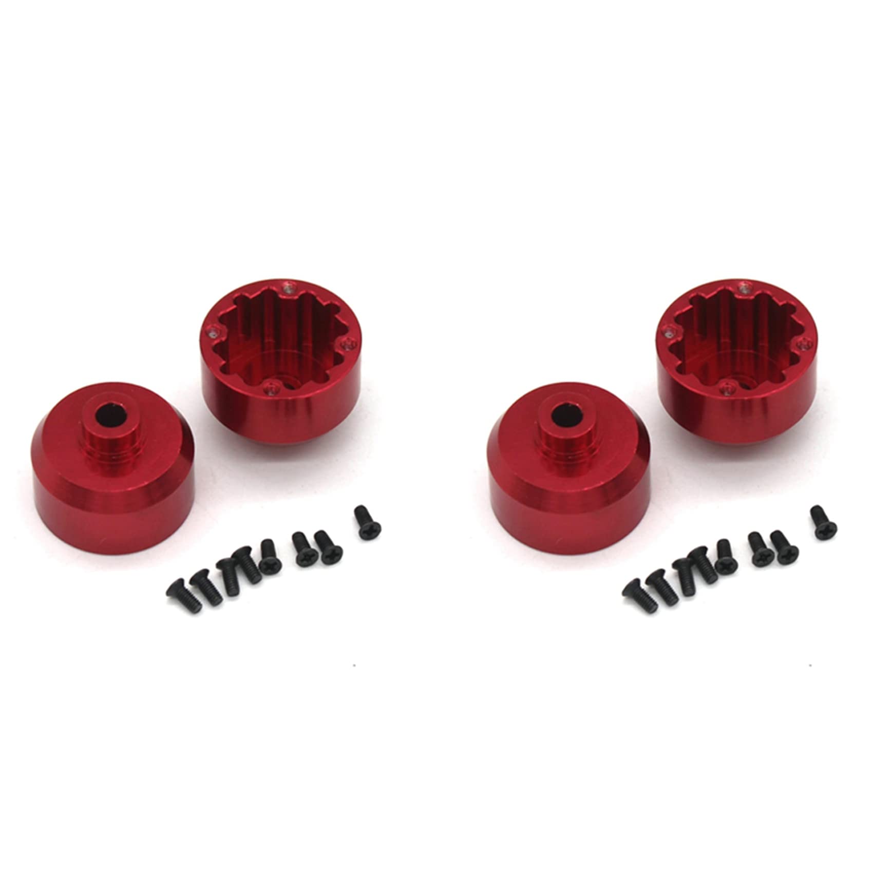 Heiikiuy 4 Stück Metall Differential Gehäuse Gehäuse EA1048 für JLB Racing CHEETAH 11101 21101 J3 Speed 1/10 RC Auto Upgrade Zubehör Teile,A von Heiikiuy