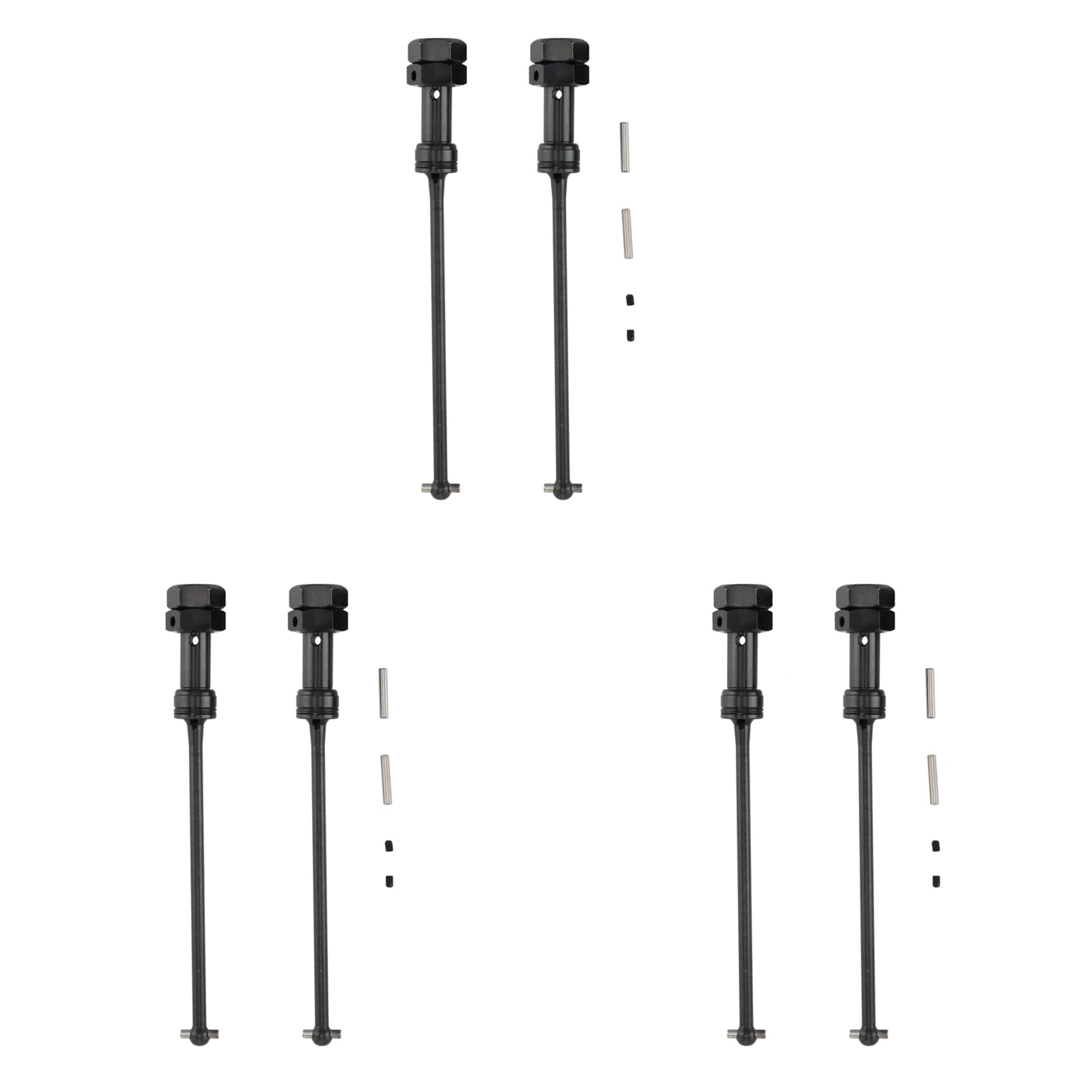 Heiikiuy 6 Stück Antrieb Welle CVD Set EA1061 für JLB Racing CHEETAH 11101 21101 J3 SPEED 1/10 RC Auto Teile Zubehör Heiikiuy 6 Stück Antrieb Welle CVD Set EA1061 für JLB Racing CHEETAH 11101 21101 J3 SPEED 1/10 RC Auto Teile Zubehör von Heiikiuy