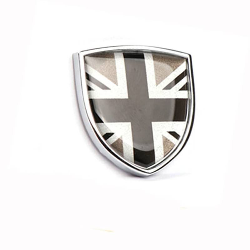 HEINMO Car Body Emblem Abzeichen Metallschild Kreative Dekoration Aufkleber Aufkleber Für Cooper F/R Serie R55 R56 R60 F56 F60 Clubman Countryman Paceman (Gray Jack) von Heinmo