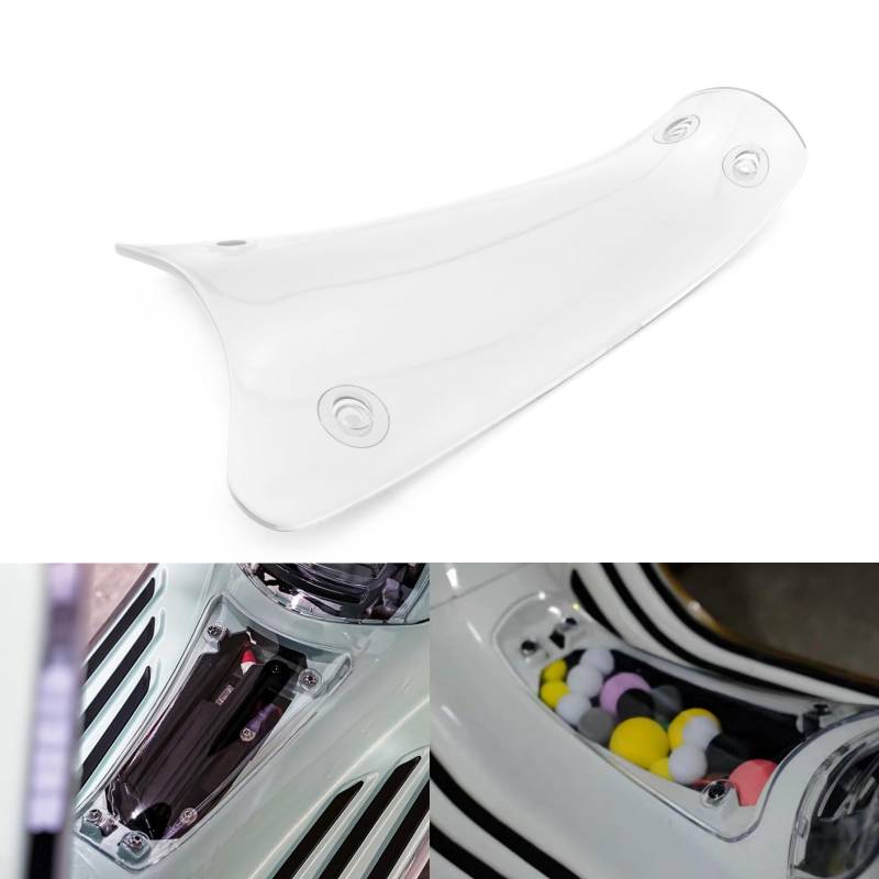 HEINMO Scooter Batteriefachabdeckung Kompatibel mit Ves' Elettrica Primavera Sprint 50cc 125cc 150cc Bodenabdeckung Fußrastenmatte Batterieschutzhülle Teilenummer 673622 (Clear) von Heinmo