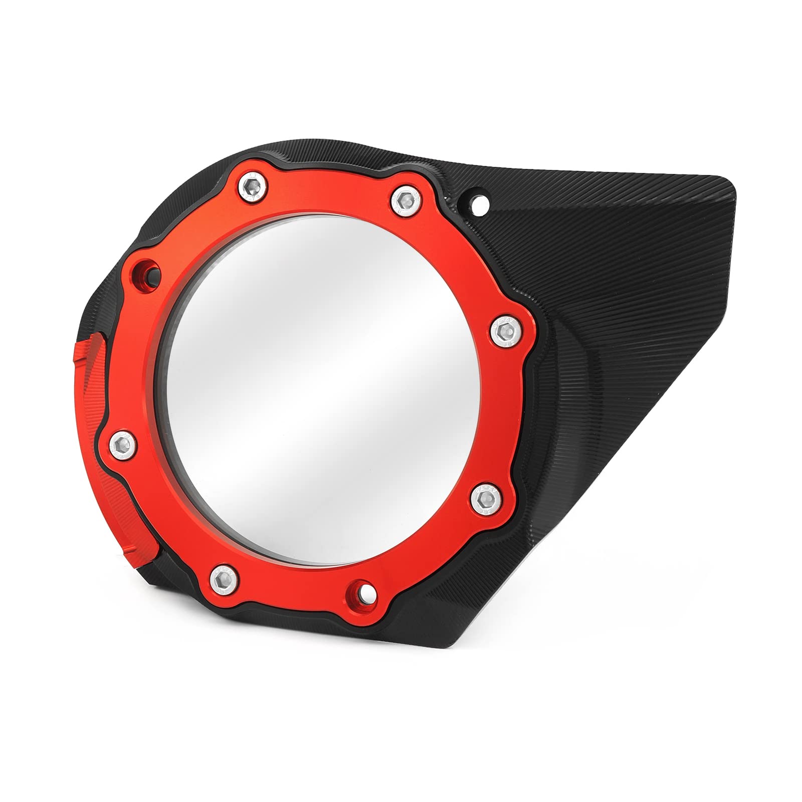 HEINMO für Ves Sprint Primavera 125 150 2019-2022 2023 Getriebeabdeckung Schutzscheibe Getriebegehäuse CNC Aluminium Motorradzubehör (Black+Red) von Heinmo