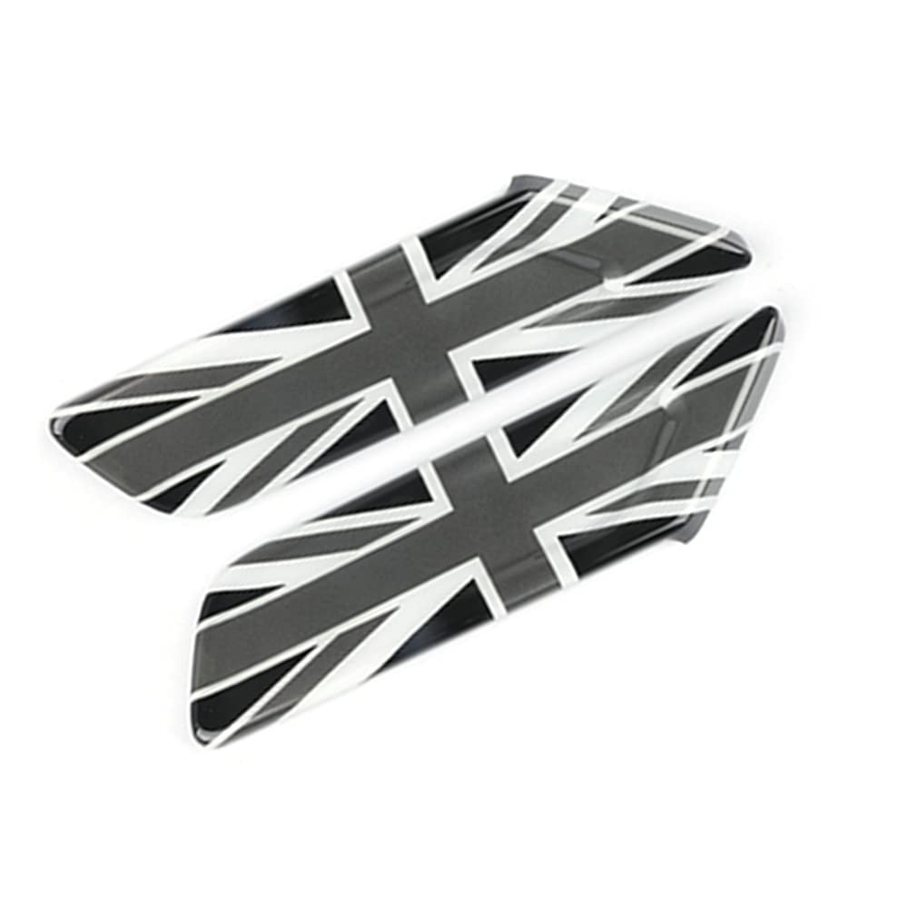 Heinmo Auto-Seitenaufkleber, Blinker, Lampenmuster, dekorative Schale, ABS-Abdeckung, Aufkleber für Cooper F54 (graue Union Jack) von Heinmo