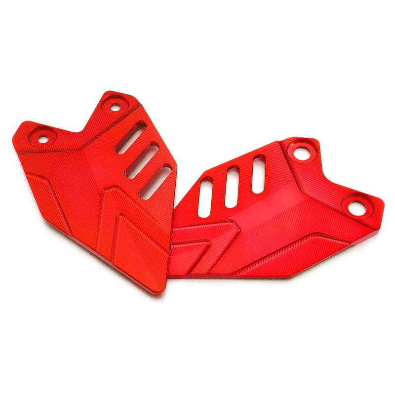 Heinmo Motorrad Fersenplatte Schutz Fußpedale Auflagen Fußstütze Für Z650 Ninja650 2018 2019 2020 2021 2022 2023 2024 2025 (Red) von Heinmo